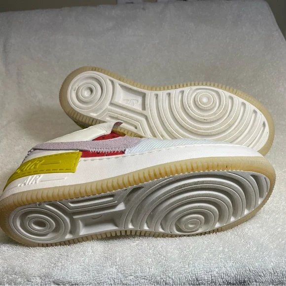 Nike Airforce 1 patchwork sneakers women’s 8.5 - Picture 5 of 7